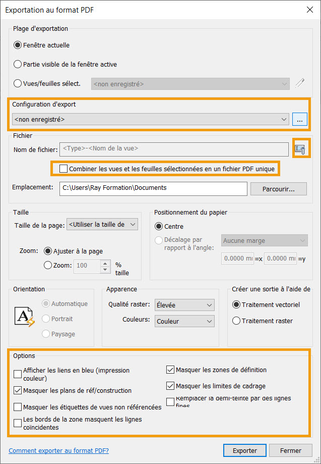 Export PDF Revit 2022